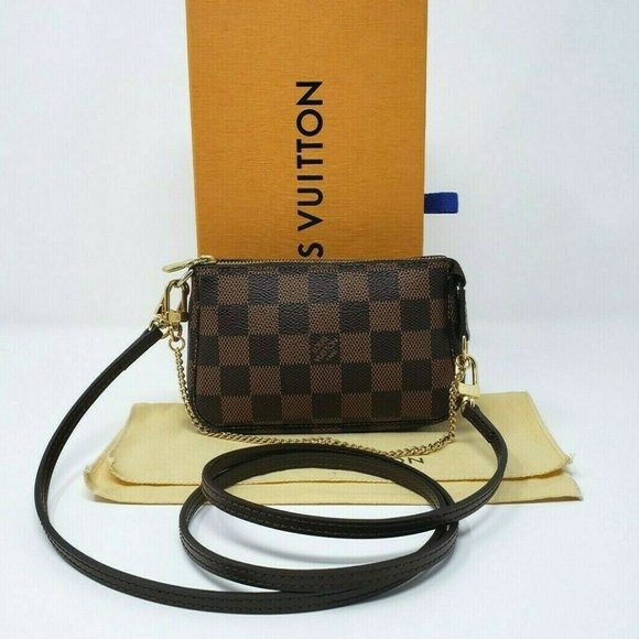 Louis Vuitton Handbags - Authentic Louis Vuitton Mini Pochette Accessories Damier Ebene w/ Dust & Box